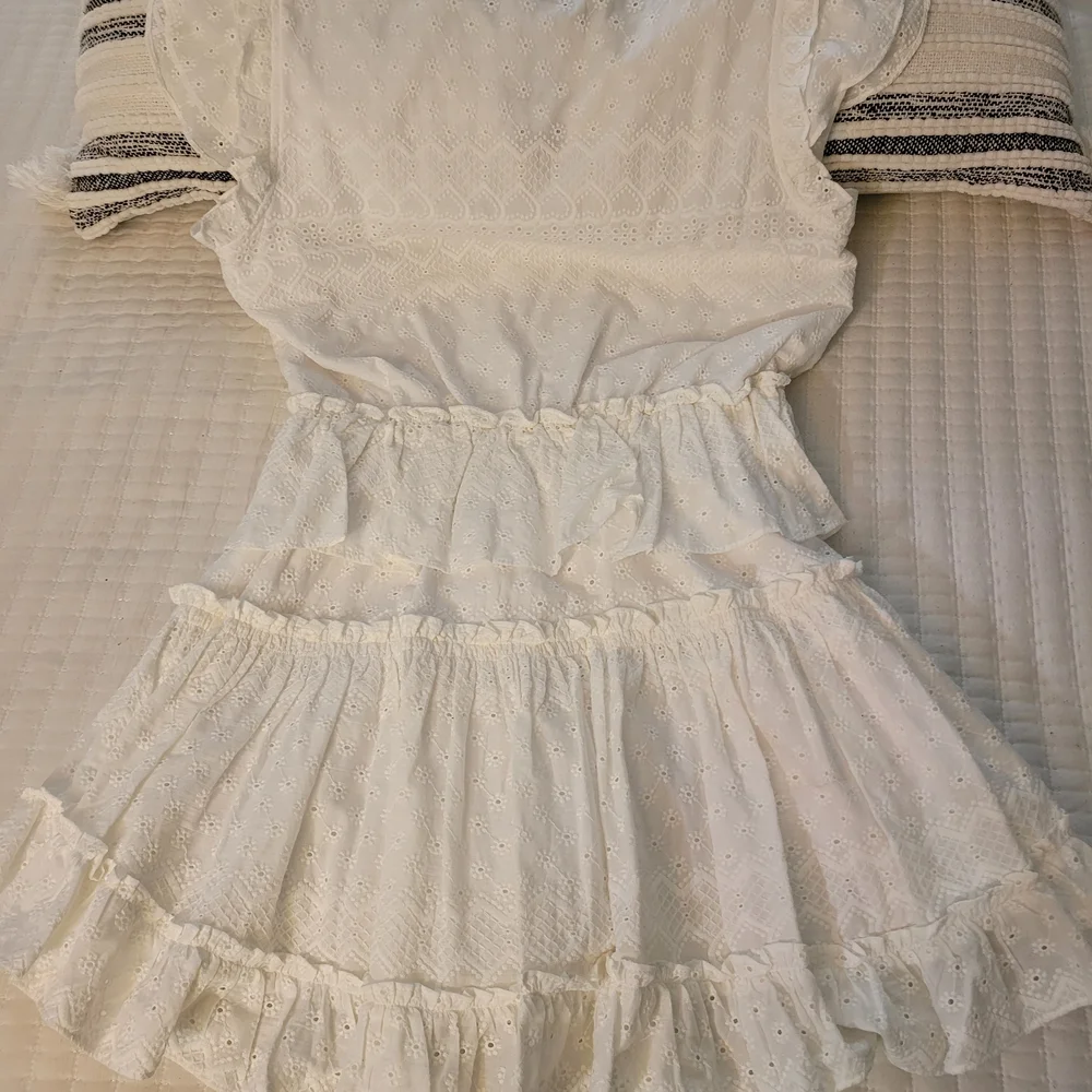 Misa Los Angeles White Ruffle Mini Dress - Picture 4 of 6